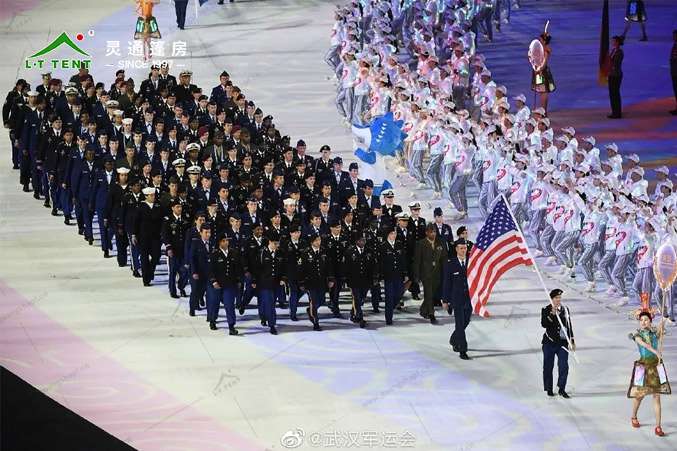 灵通赛事篷房为军运再添色彩