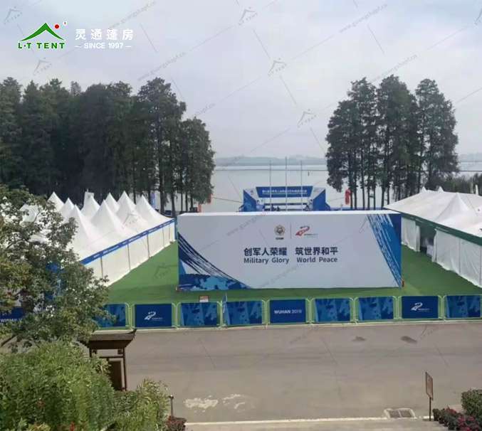 灵通赛事篷房为军运再添色彩