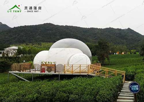 灵通民宿帐篷亮相上海国际篷房展