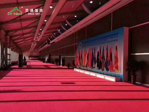 灵通篷房服务于2019青岛上合峰会