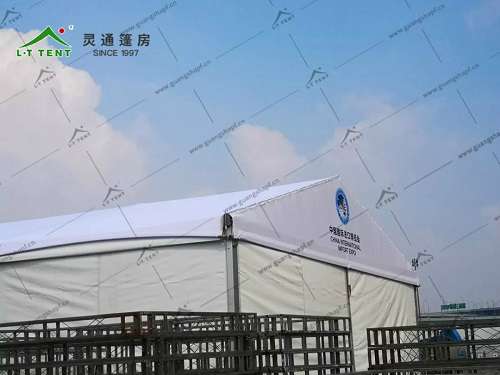 灵通篷房服务于第二届上海进博会